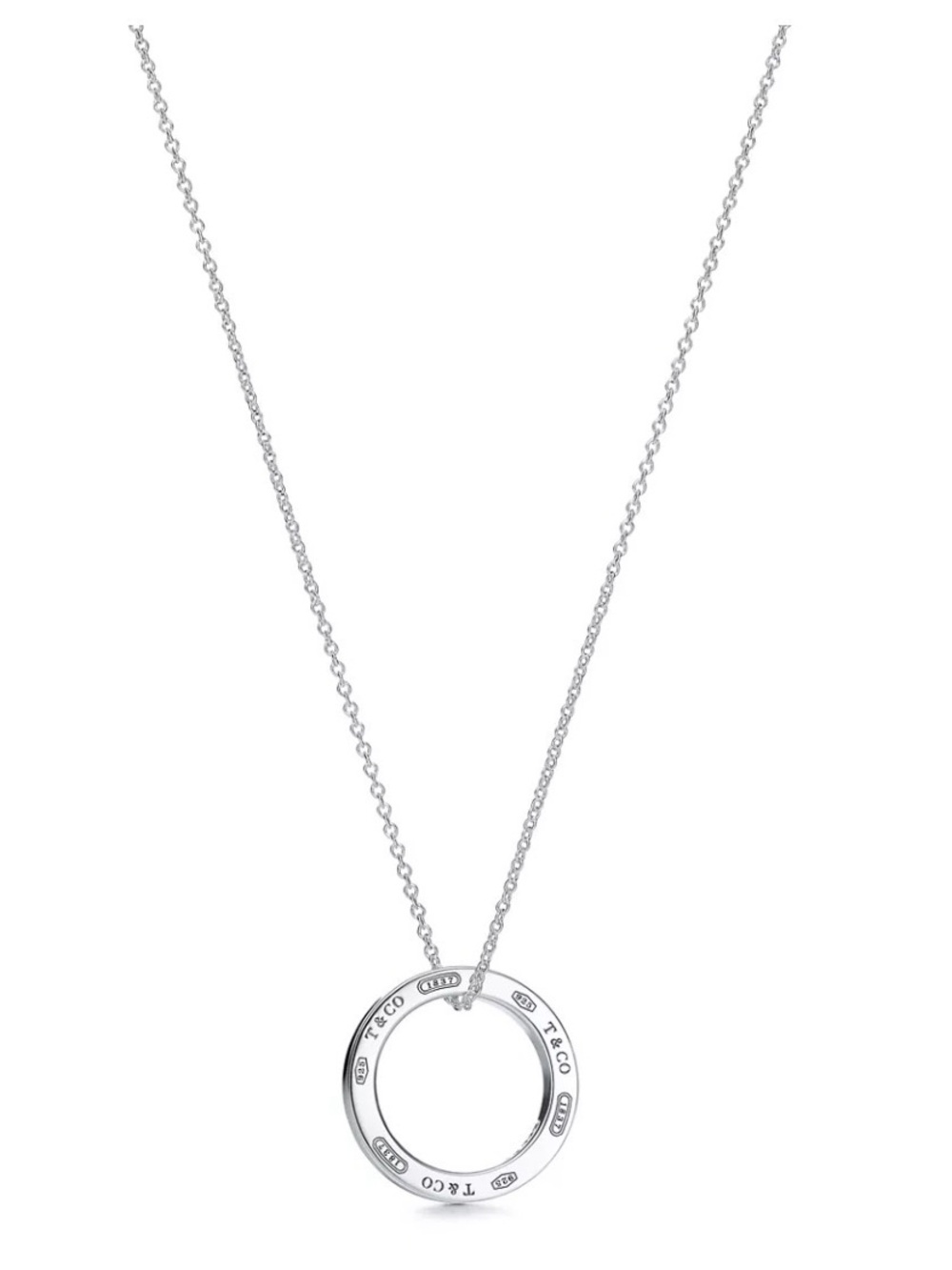 Tiffany 1837® Circle Pendant in Silver, Medium, T&C